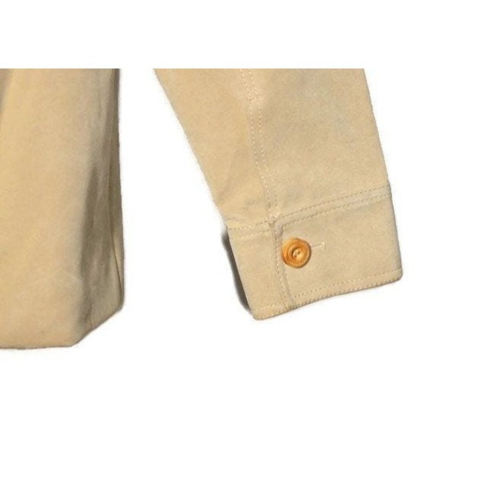 Vintage Pacific Trail Sportswear Coat Men's Size Large‎ PVC Suede Wood Buttons - Picture 5 of 10